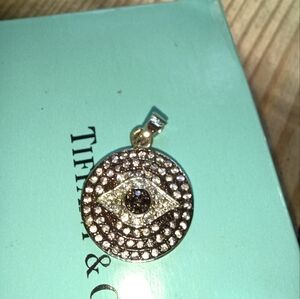 Black Pave Evil Eye Pendant